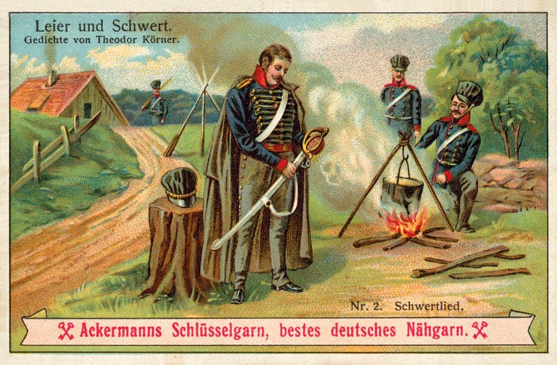 Pieśń Miecza (chromolitho) autorstwa (after) German School