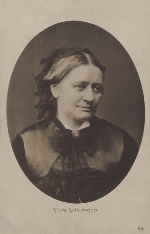 Clara Schumann, niemiecka pianistka i kompozytorka (zdjęcie czarno-białe) autorstwa (after) German photographer