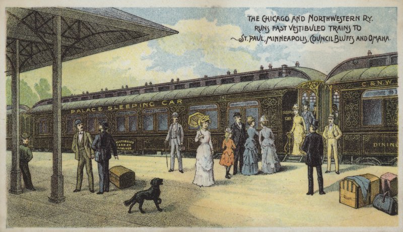 Chicago i Northwestern Railway autorstwa American School
