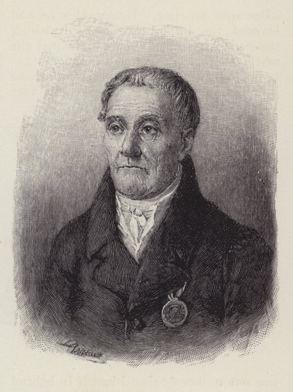 Joachim Nettelbeck, burmistrz miasta Kolberg na Pomorzu, obleganego przez Francuzów w 1807 r. podczas wojen napoleońskich autorstwa American School