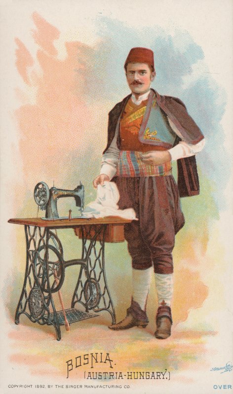 Maszyna do szycia, Bośnia, Austro-Węgry autorstwa American School