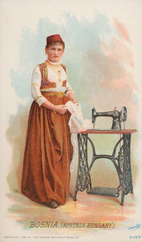 Maszyna do szycia, Bośnia, Austro-Węgry autorstwa American School