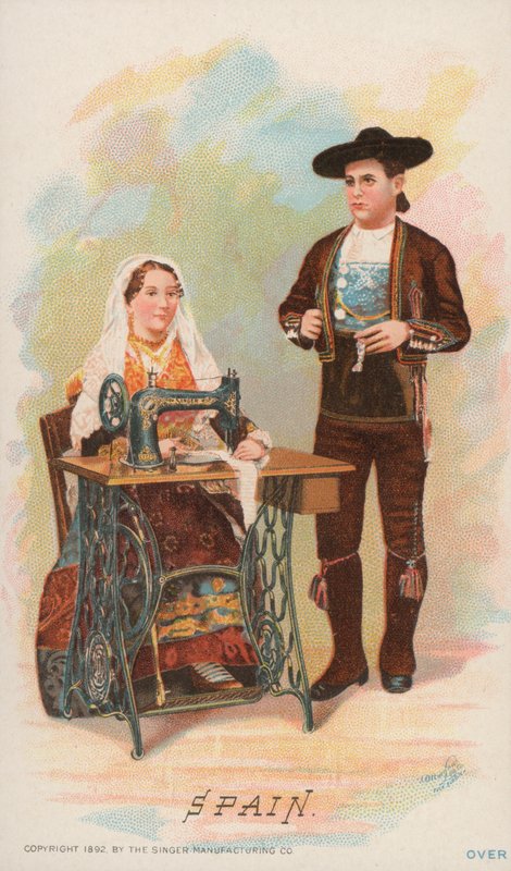 Maszyna do szycia, Hiszpania autorstwa American School
