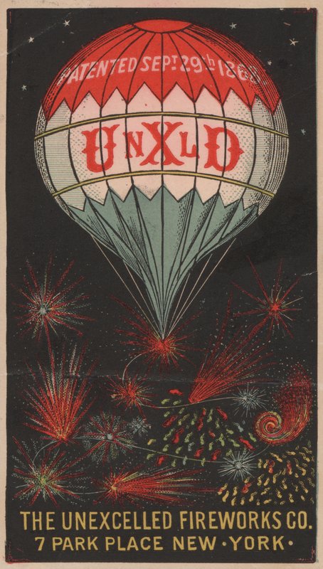 The Unexcelled Fireworks Company, 7 Park Place, Nowy Jork, USA autorstwa American School