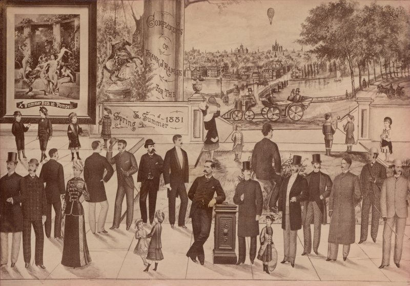 Karta handlowa dla Franka J Ramge, sukiennika i krawca, 1881 autorstwa American School