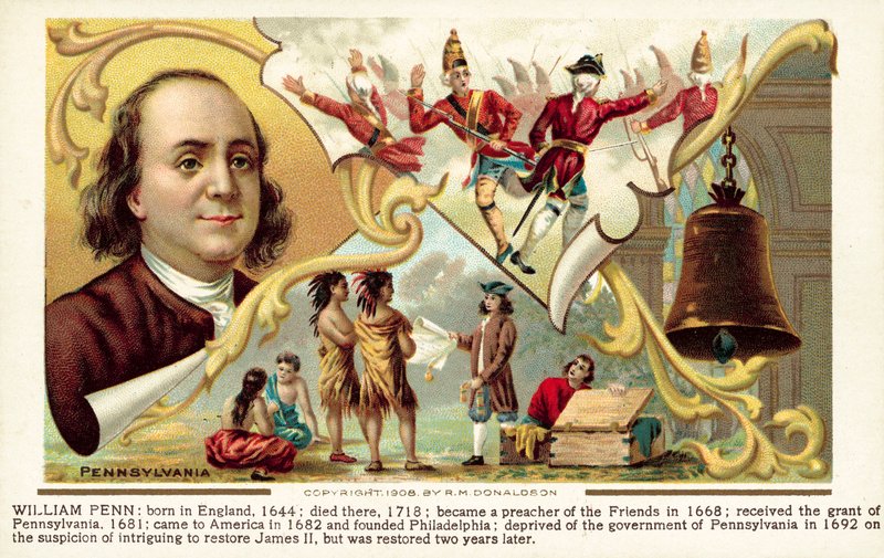 William Penn, Pensylwania autorstwa American School