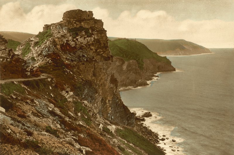 Lynton, Castle Rock autorstwa English Photographer