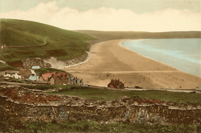 Woolacombe, Piaski z Mortehoe autorstwa English Photographer