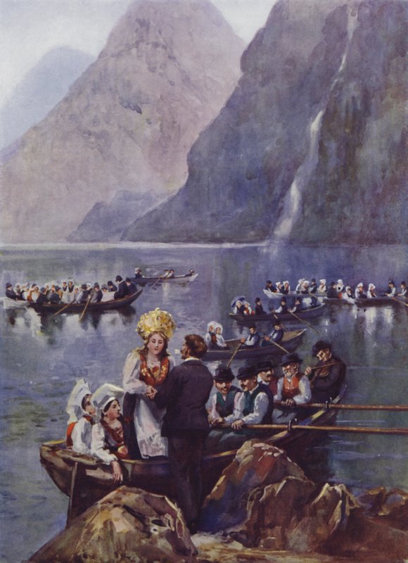 Procesja ślubna, Norwegia autorstwa English School