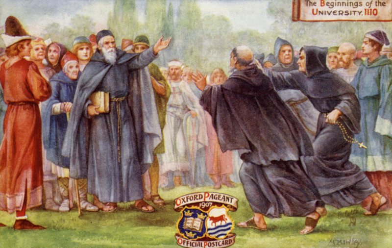 Początki Uniwersytetu Oksfordzkiego, 1110, Oxford Pageant, 1907 autorstwa English School
