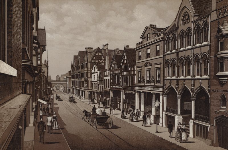 Eastgate Street, Chester autorstwa English School