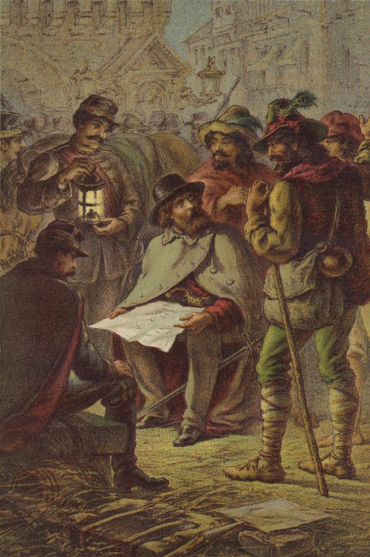 Garibaldi i przewodnicy chłopscy autorstwa English School