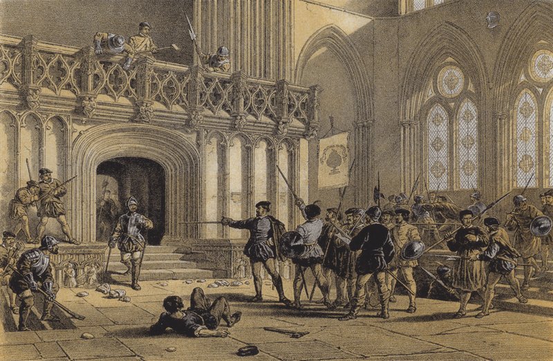 Katedra w Glasgow (St Mungos), wnętrze autorstwa English School