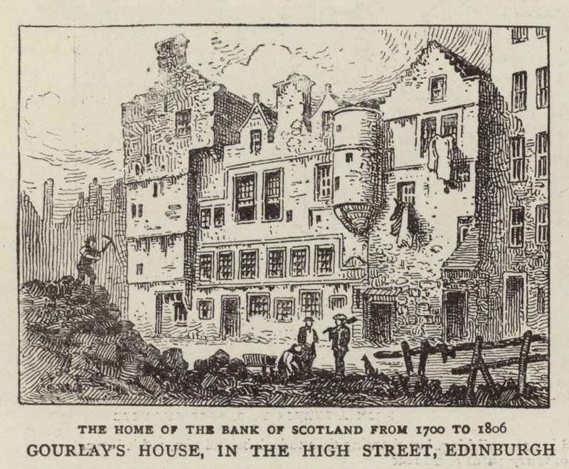 Gourlays House, przy High Street w Edynburgu autorstwa English School