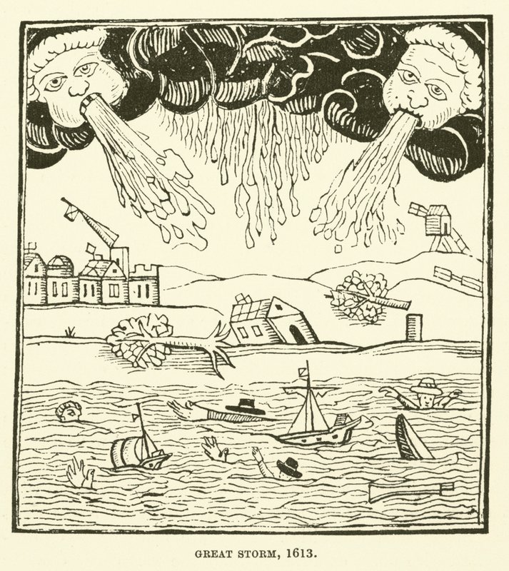 Wielka burza, 1613 autorstwa English School