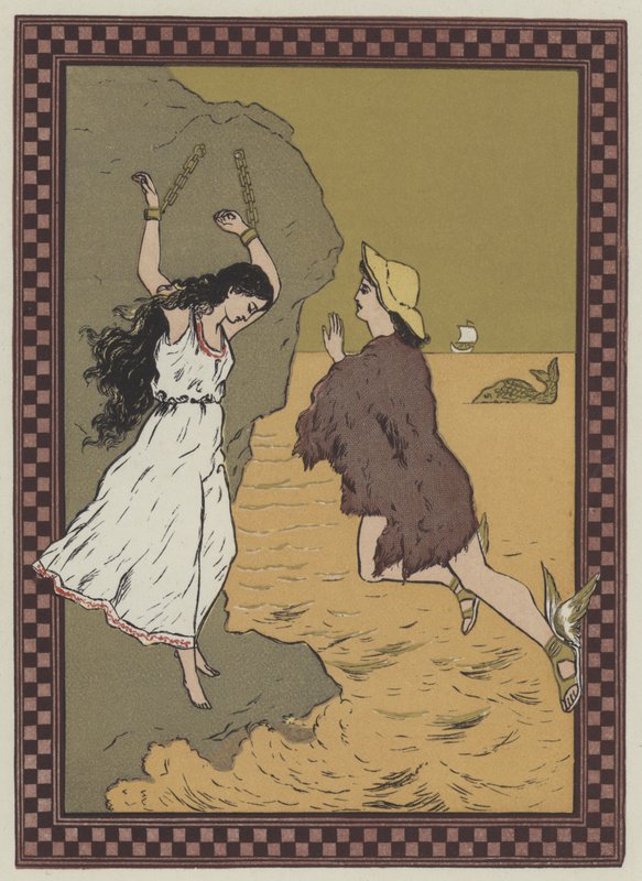 Perseusz i piękna dziewczyna autorstwa English School