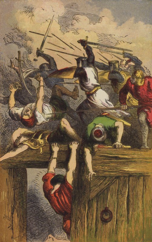 Oblężenie Jerozolimy, Godfrey z Bouillon autorstwa English School