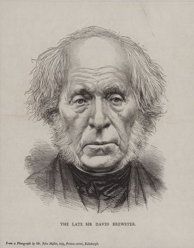 Sir David Brewster, szkocki fizyk, matematyk i astronom autorstwa English School