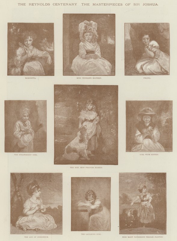 Stulecie Reynoldsa, arcydzieła Sir Joshua autorstwa English School