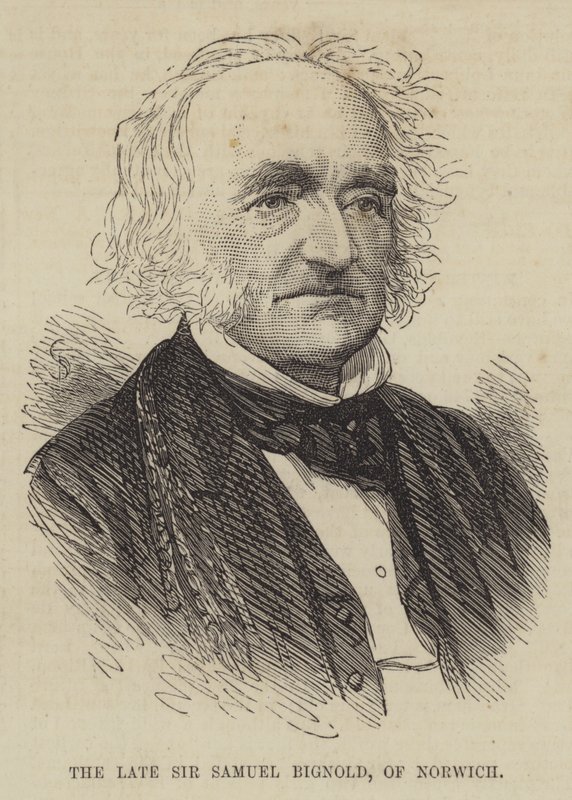 Nieżyjący już Sir Samuel Bignold z Norwich autorstwa English School