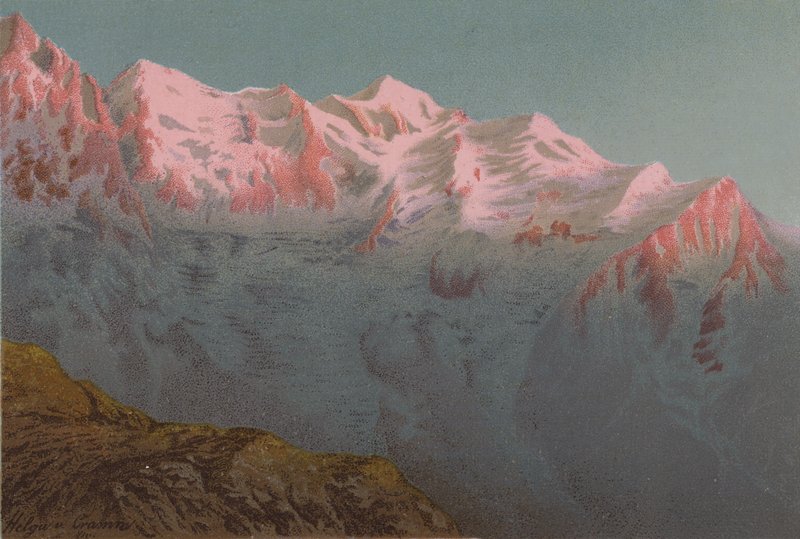 Zachód słońca na Mont Blanc autorstwa European School