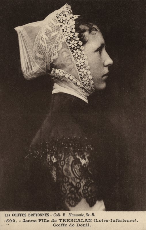 Bretońska koronkowa czapka autorstwa French Photographer