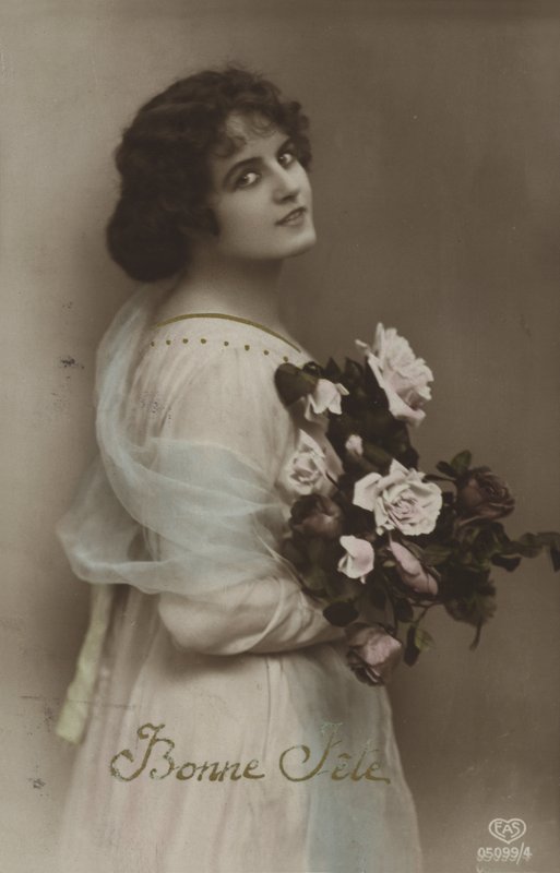 Dziewczyna z bukietem autorstwa French Photographer