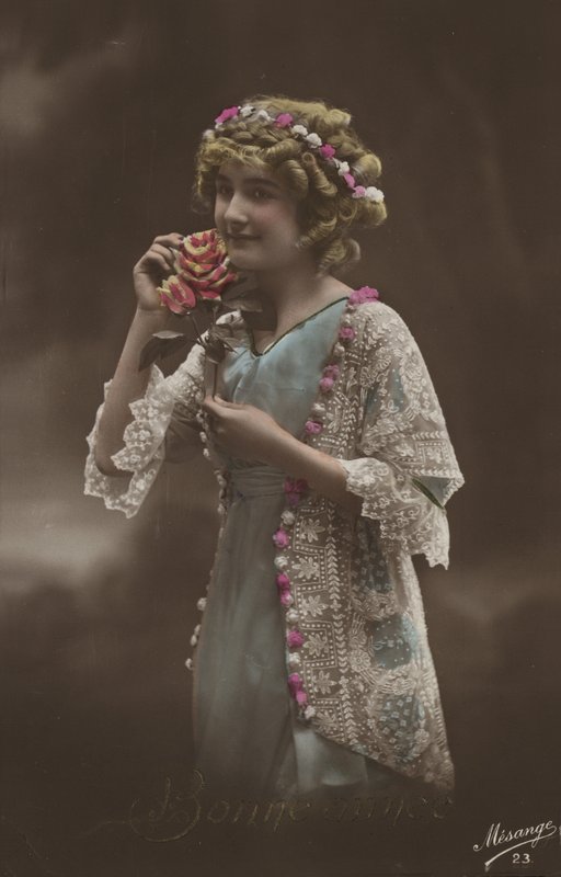 Dziewczyna z kwiatami autorstwa French Photographer
