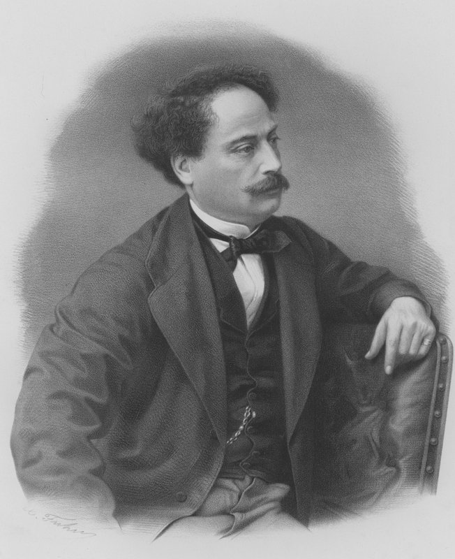 Alexandre Dumas Son autorstwa French School