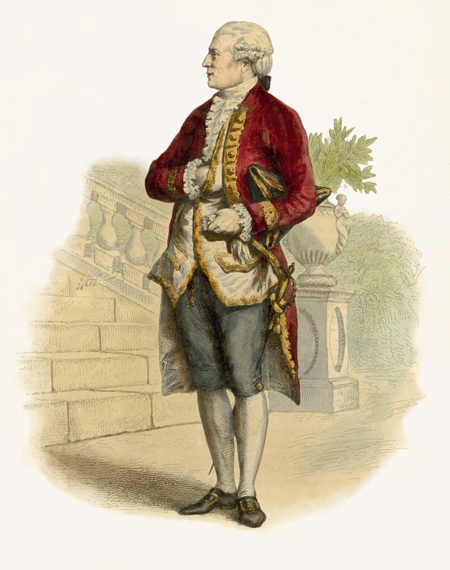 Beaumarchais autorstwa French School