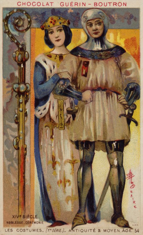Uroczysty strój szlachecki, XIV w. autorstwa French School