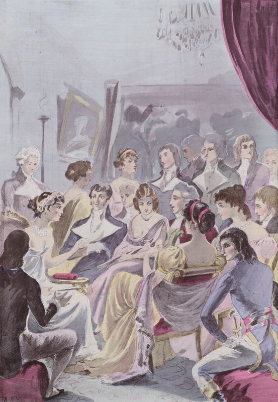 U Madame Tallien autorstwa French School