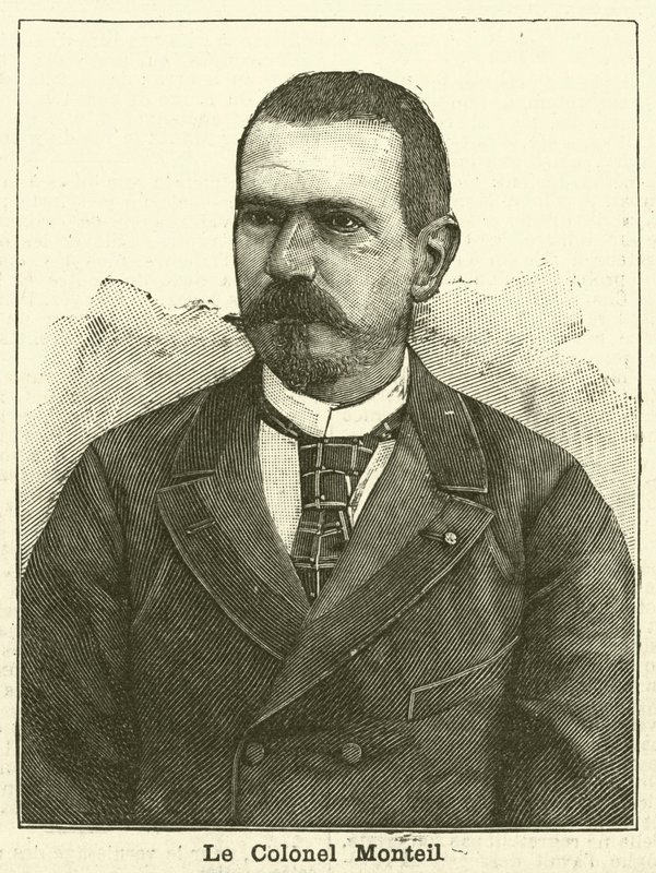Pułkownik Parfait-Louis Monteil, francuski żołnierz i odkrywca autorstwa French School