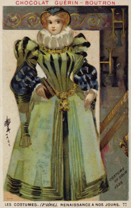Suknia dworska, 1556 autorstwa French School