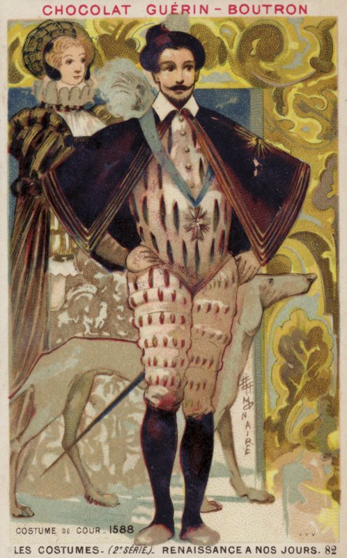 Suknia dworska, 1588 autorstwa French School