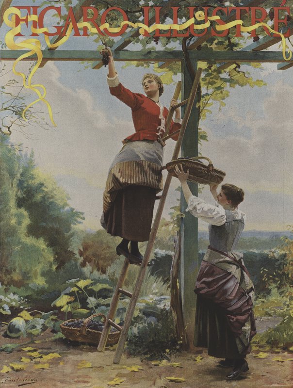 Okładka Le Figaro Illustre, październik 1891 autorstwa French School
