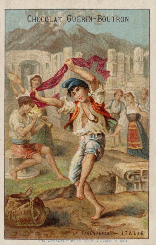 Taniec tarantelli, Włochy autorstwa French School