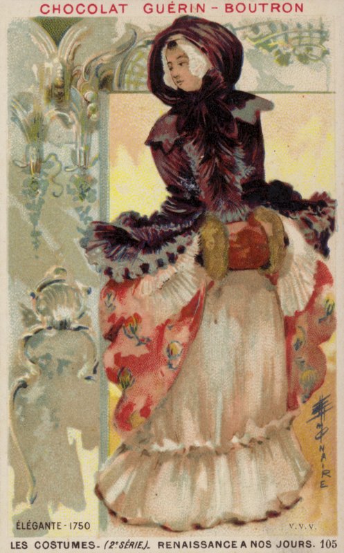 Modna dama, 1750 autorstwa French School