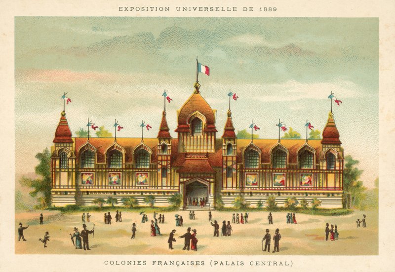 Kolonie Francuskie (Pałac Centralny), Wystawa Powszechna 1889, Paryż autorstwa French School