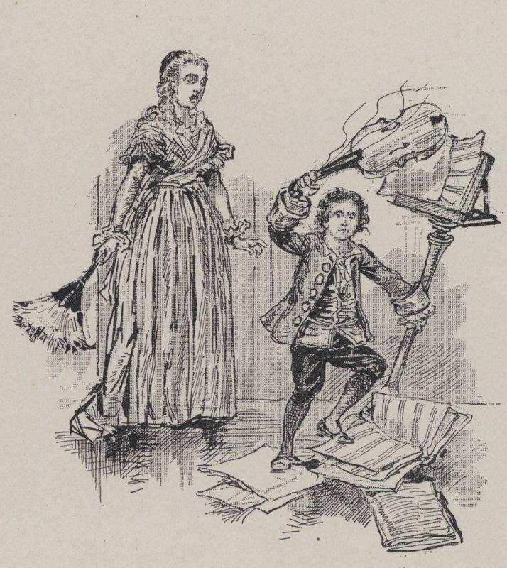 Niemiecki kompozytor Ludwig van Beethoven jako dziecko autorstwa French School