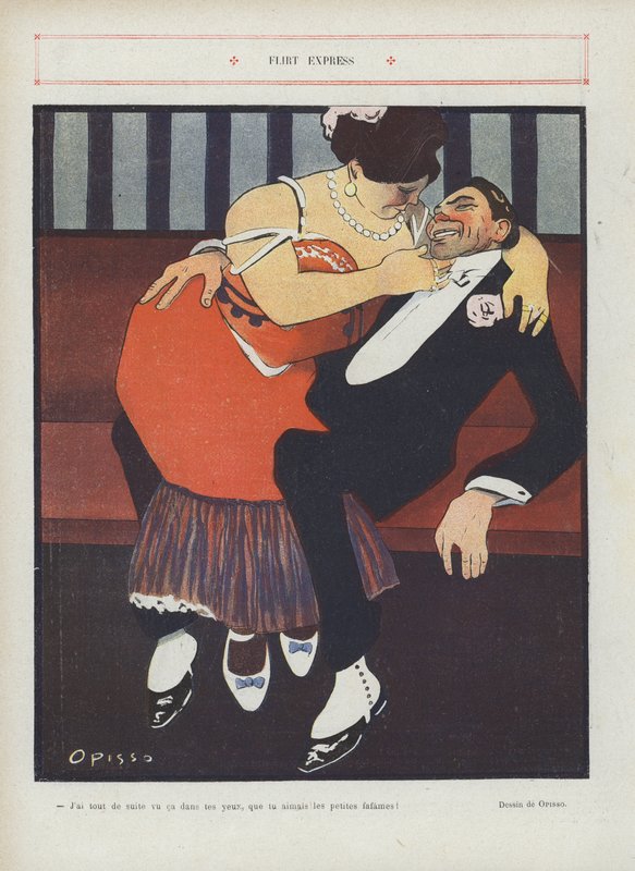 Ilustracja do Le Rire autorstwa French School