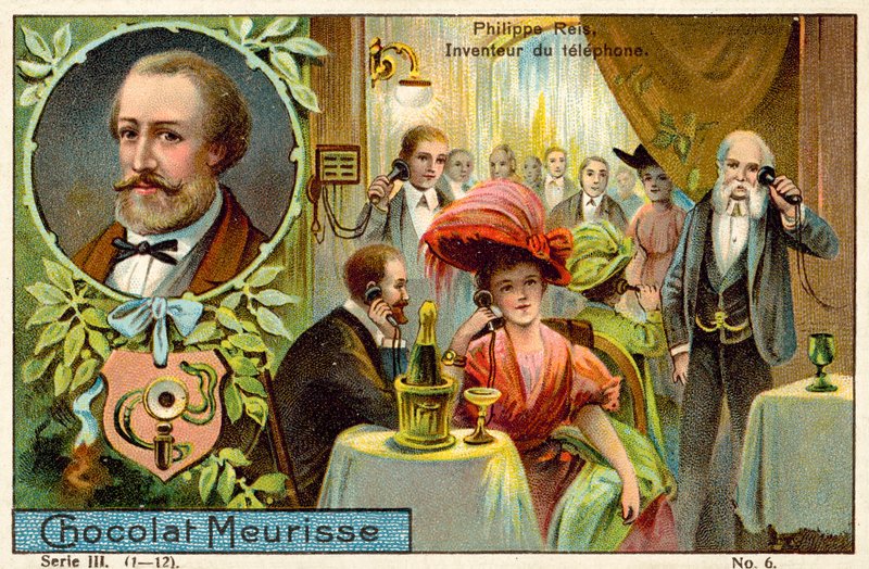 Johann Philipp Reis, niemiecki wynalazca telefonu autorstwa French School