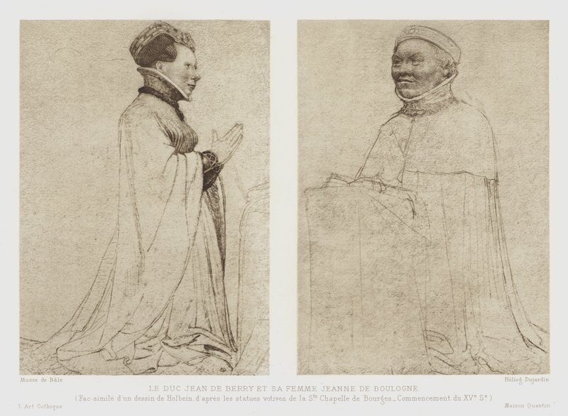 Jan, książę Berry i jego żona Joanna z Boulogne, XV wiek autorstwa French School