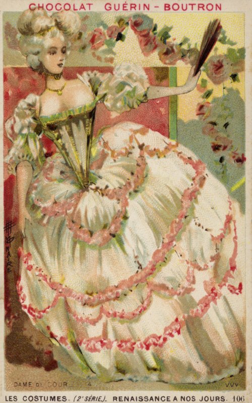 Dama dworu, XVIII wiek autorstwa French School