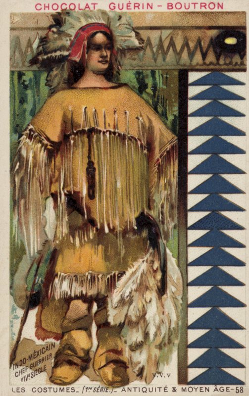 Meksykański wódz wojowników Indian, XIV wiek autorstwa French School