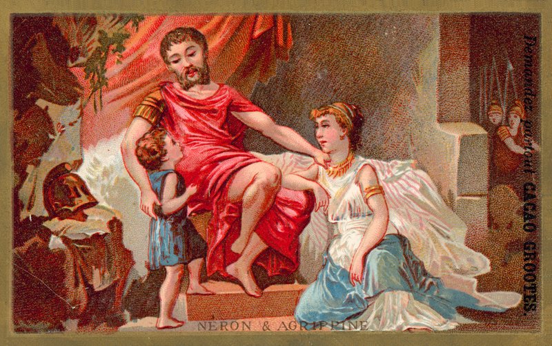 Nero i Agrypina autorstwa French School
