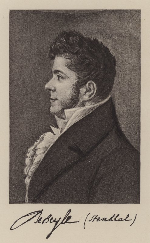 Stendhal (Marie-Henri Beyle), francuski powieściopisarz autorstwa French School
