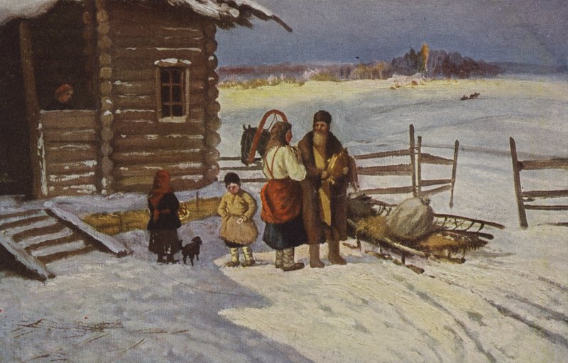 Lwów. Powrót z miasta, XIX wiek autorstwa Russian School