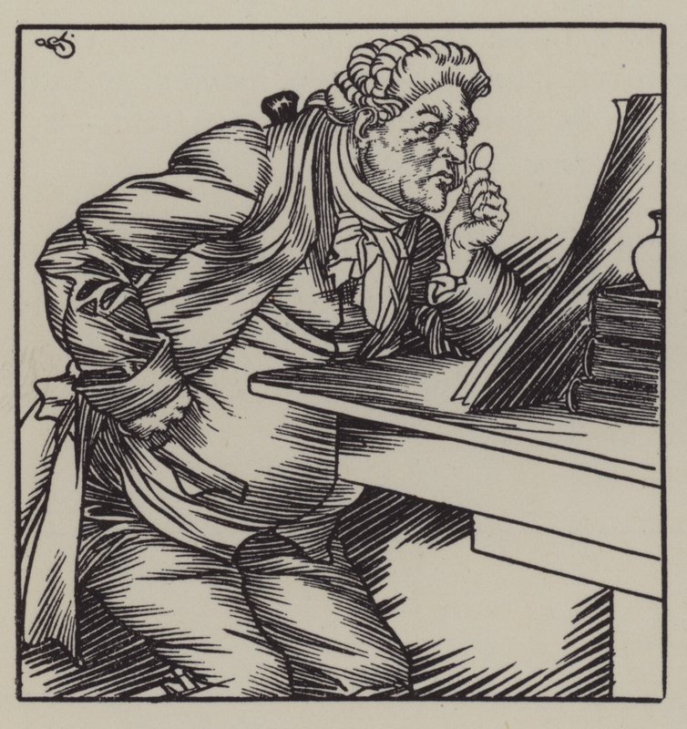 Ilustracja do The Essays of Elia autorstwa Charlesa Lamba (lito) autorstwa A. Garth Jones