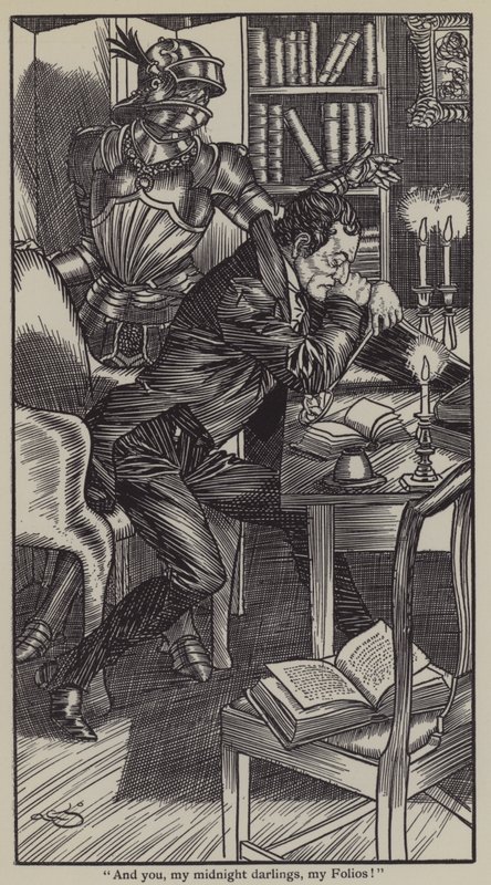 Ilustracja do The Essays of Elia autorstwa Charlesa Lamba (lito) autorstwa A. Garth Jones